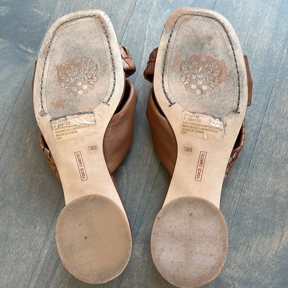 Vince Camuto Leana Slide Sandals in Barn Brown - Picture 5 of 8